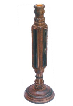 Wooden Candle and Incense Stand